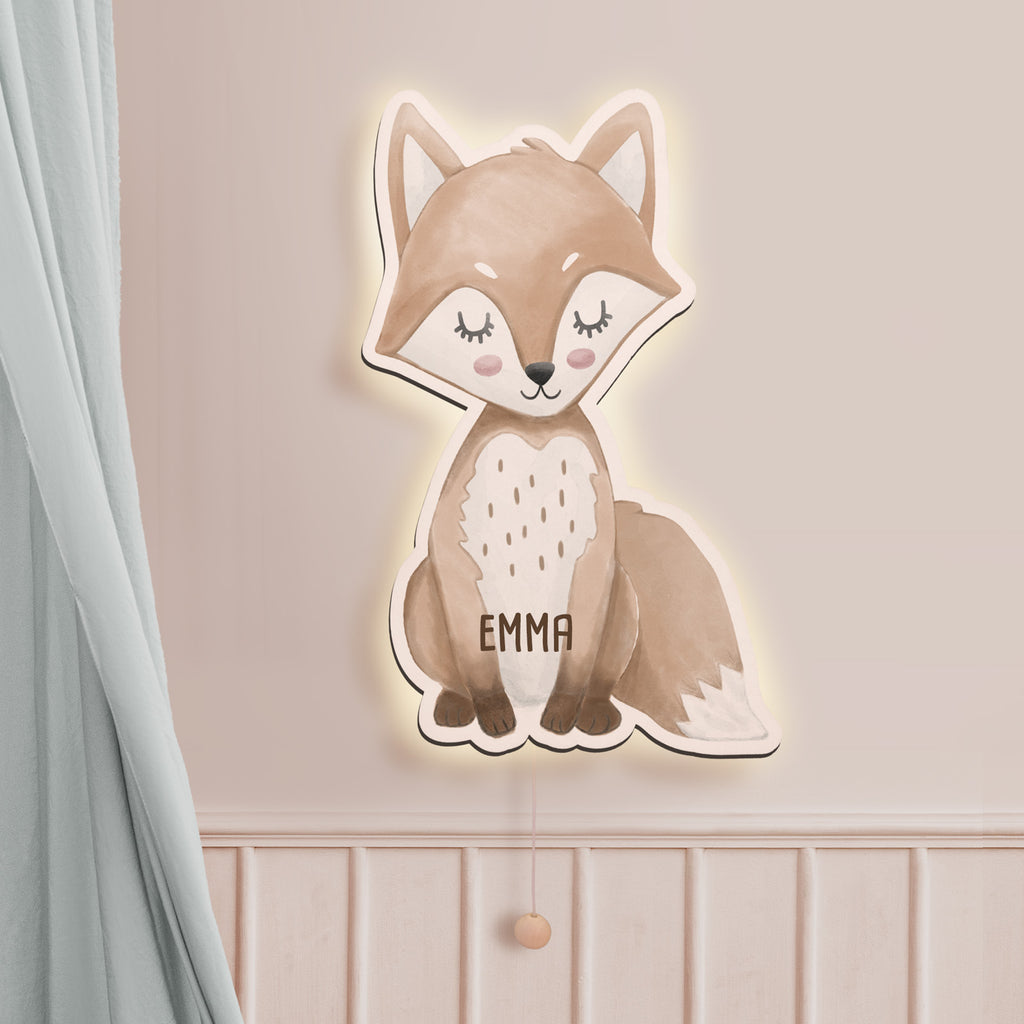 Aquarell Nachtlicht "Fuchs"