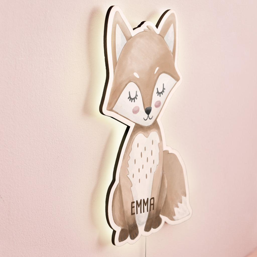 Aquarell Nachtlicht "Fuchs"