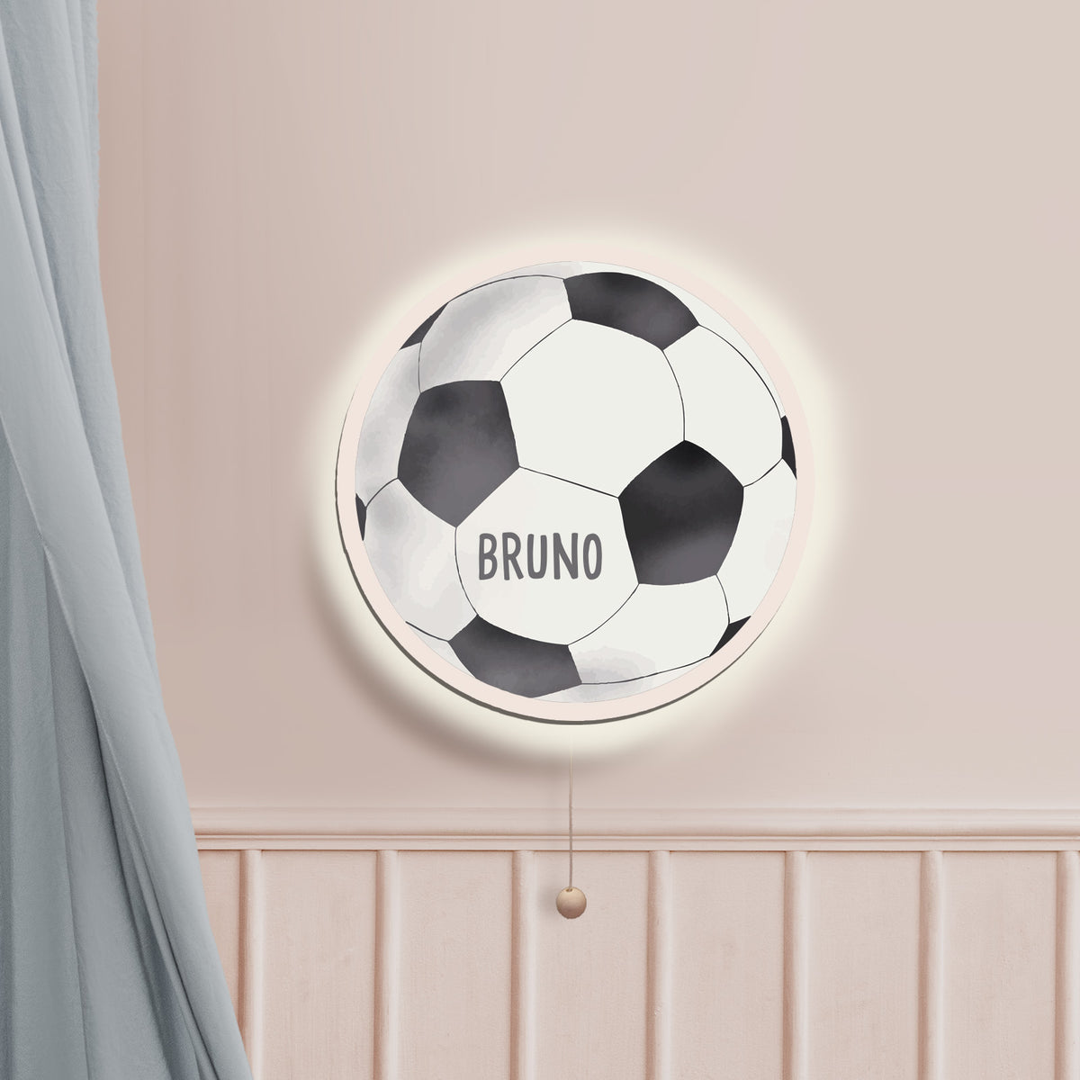 Aquarell Nachtlicht "Fußball"