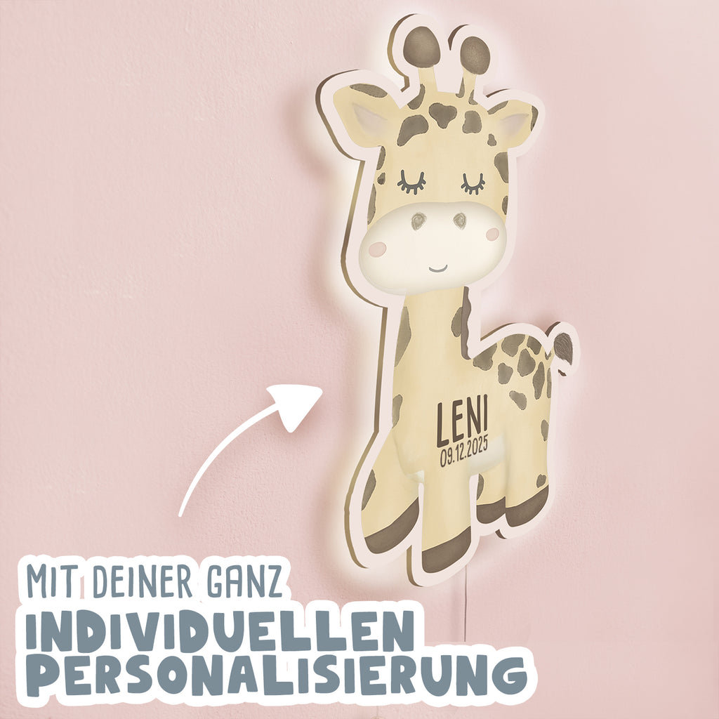 Aquarell Nachtlicht "Giraffe"
