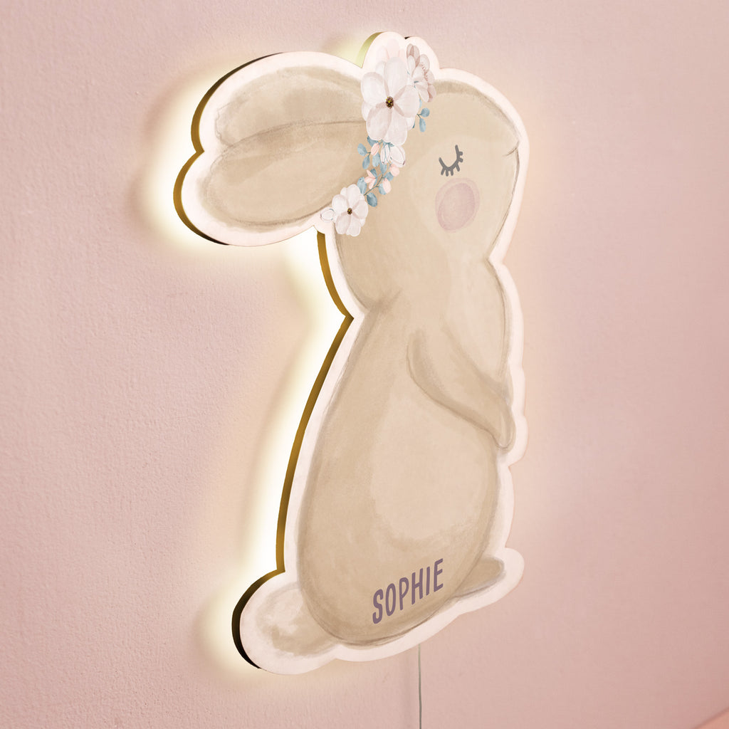 Aquarell Nachtlicht "Hase"