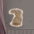 Nachtlicht „Hase“ Aquarell personalisiert Druck