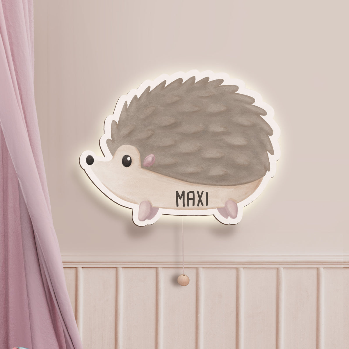 Aquarell Nachtlicht "Igel"
