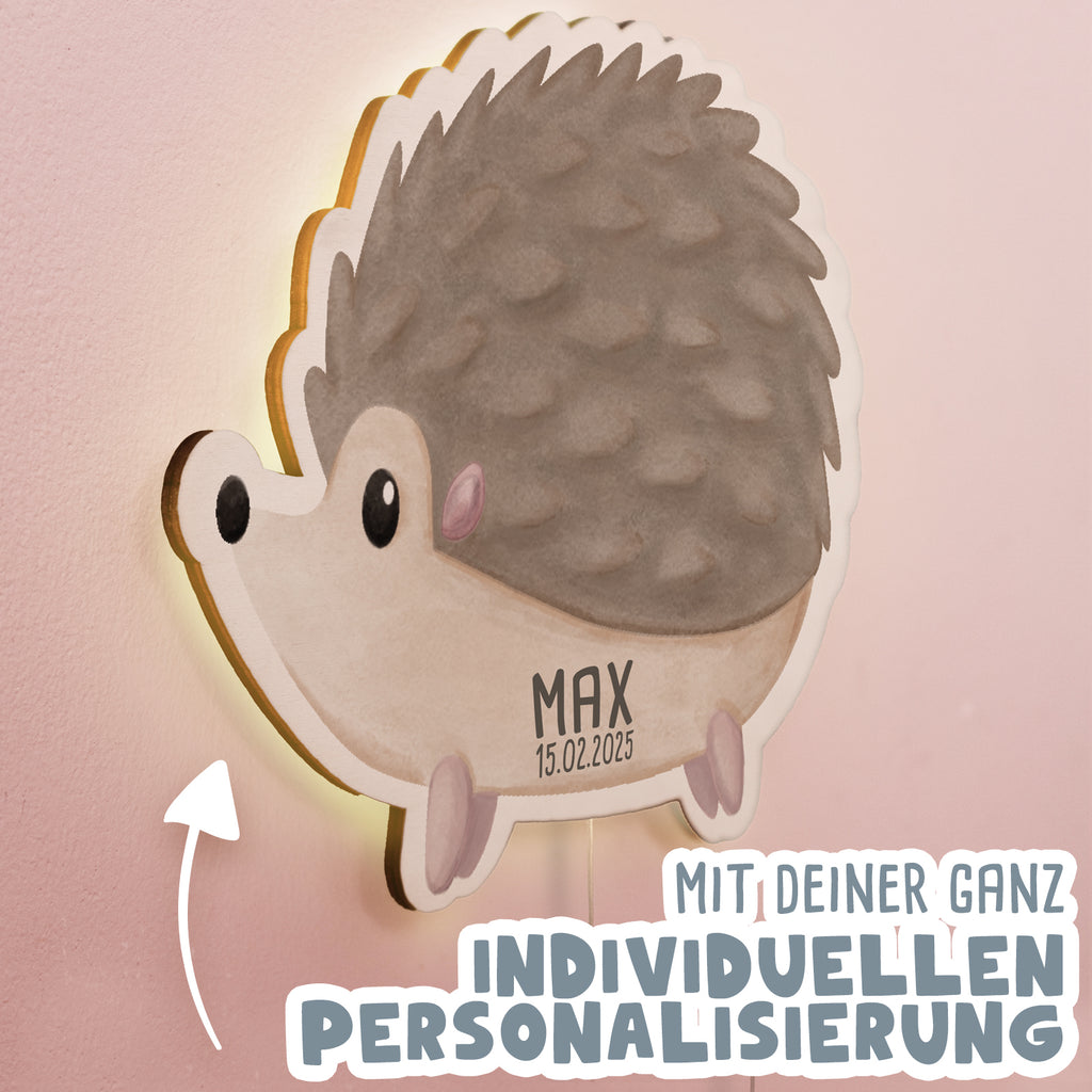 Aquarell Nachtlicht "Igel"