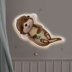 Aquarell Nachtlicht "Otter"