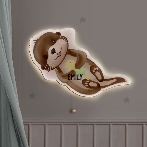Aquarell Nachtlicht "Otter"