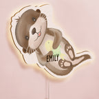 Aquarell Nachtlicht "Otter"
