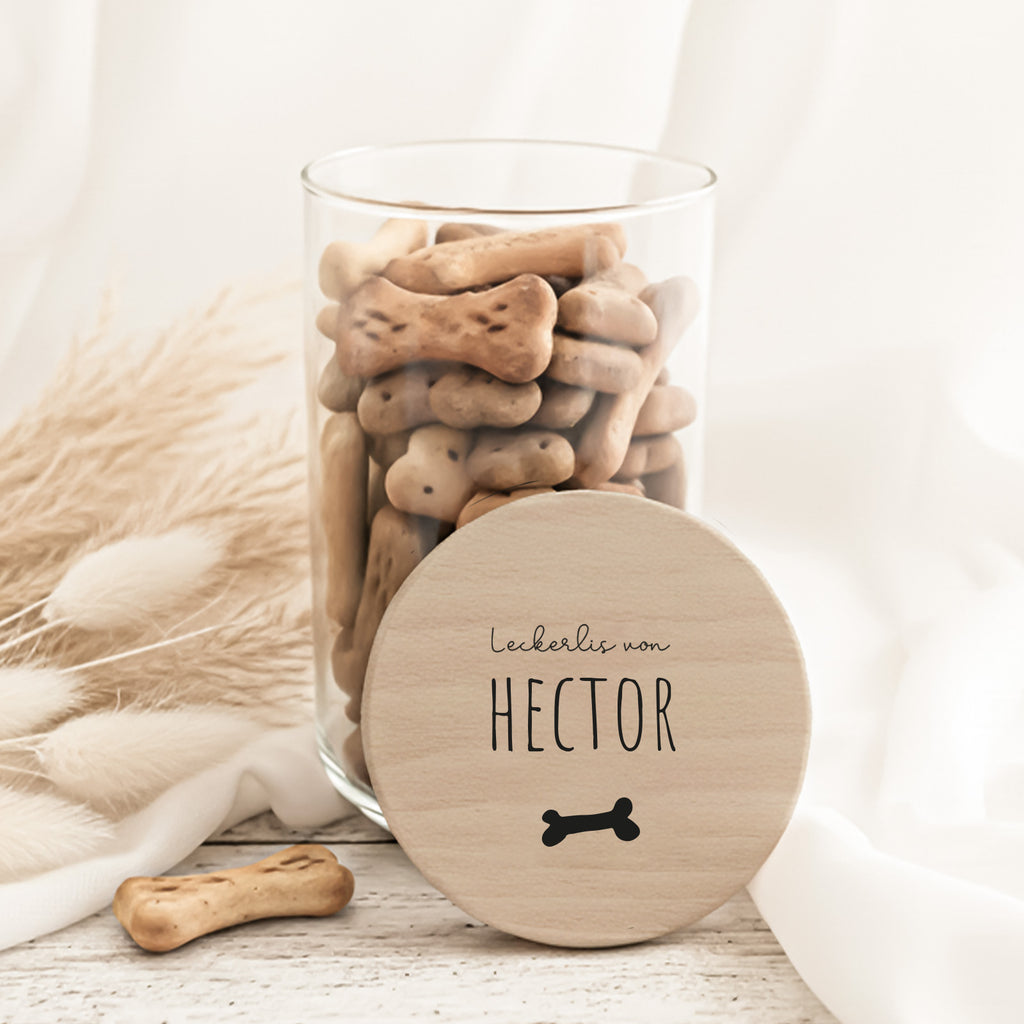 Personalisiertes Vorratsglas für Hunde "Hundeknochen"
