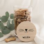 Personalisiertes Vorratsglas für Katzen "Katzennase"