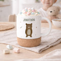Personalisierte Tasse Korkboden "Bär"