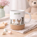 Personalisierte Tasse Korkboden "Wald"