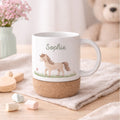 Personalisierte Tasse Korkboden "Pferd"