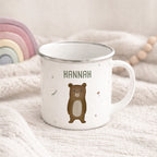 Emaille-Tasse „Bär“ personalisiert Sublimation