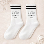 Personalisiertes Socken-Set zur Hochzeit "Dear Future, We Are Ready"