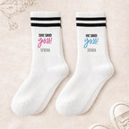 Personalisiertes Socken-Set zur Hochzeit "She said yes & He said yes"