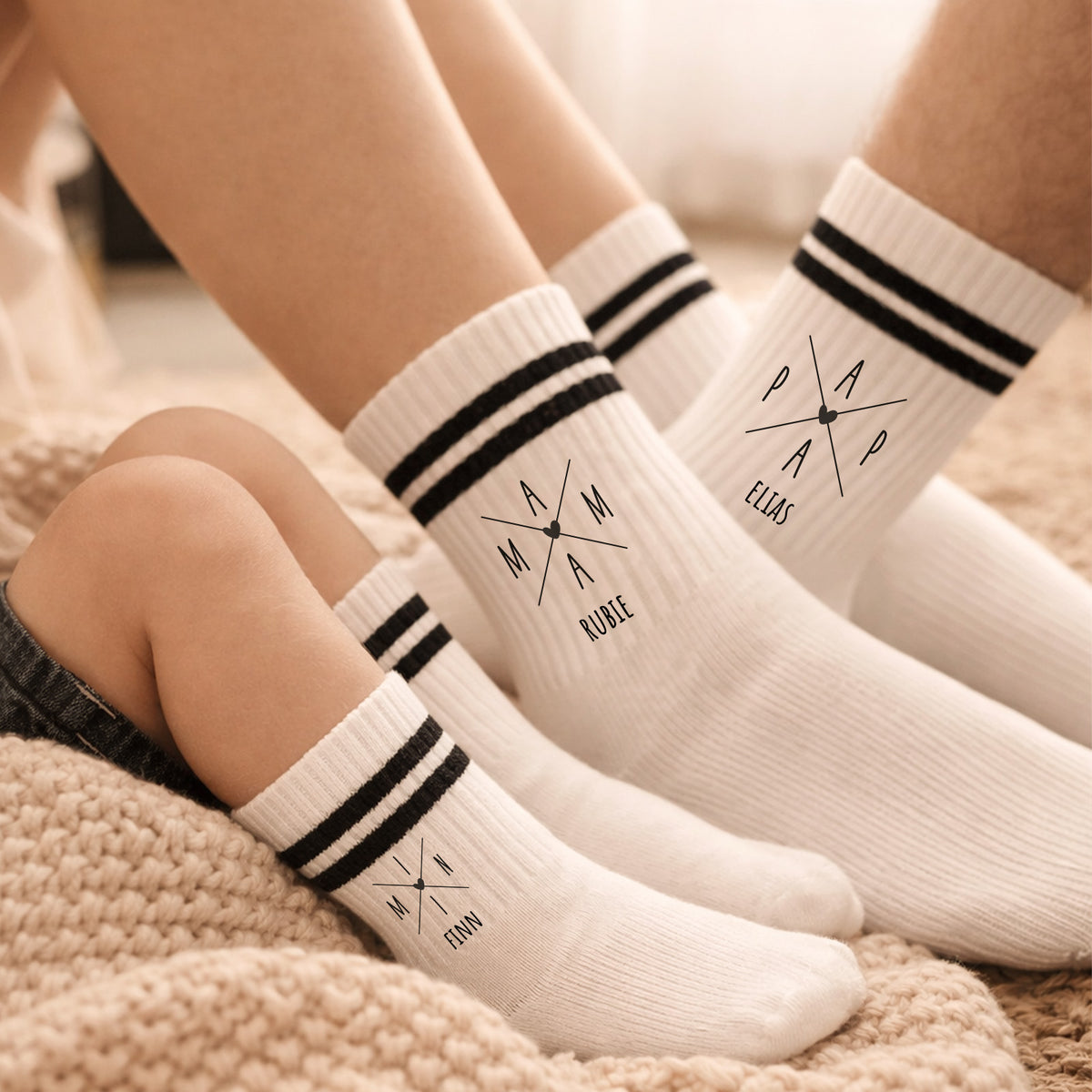 Personalisierte Socken für Erwachsene "Mama"