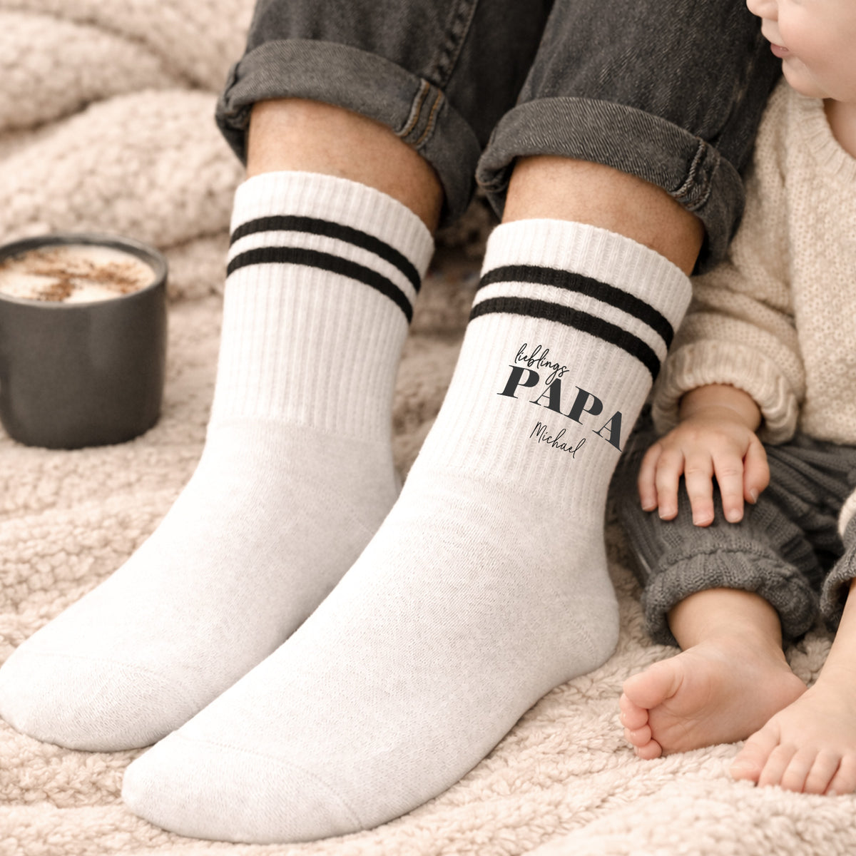 Personalisierte Socken für Erwachsene "Lieblings-Papa"