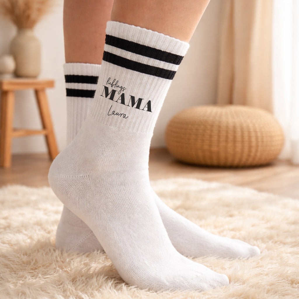 Personalisierte Socken für Erwachsene "Lieblings-Mama"