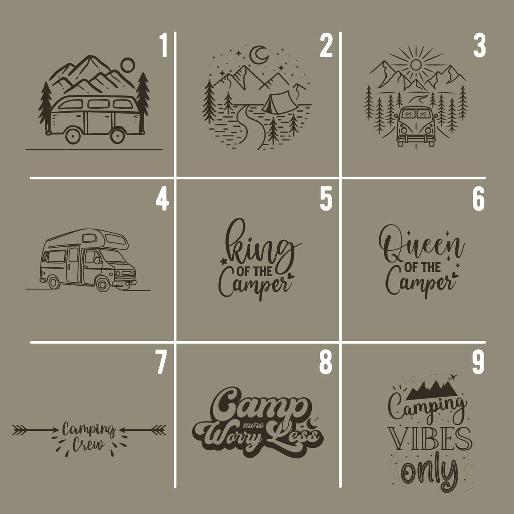 Lunchbox „Camping“ personalisiert Gravur