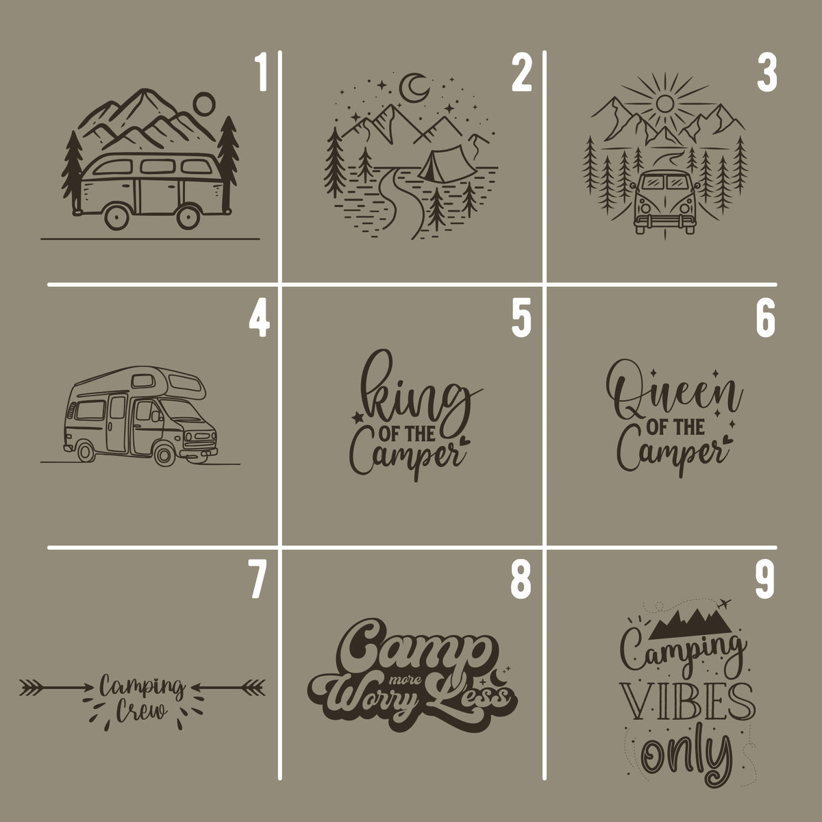 Lunchbox „Camping“ personalisiert Gravur