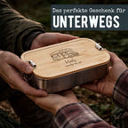 Lunchbox „Camping“ personalisiert Gravur