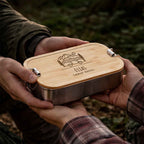 Lunchbox „Camping“ personalisiert Gravur