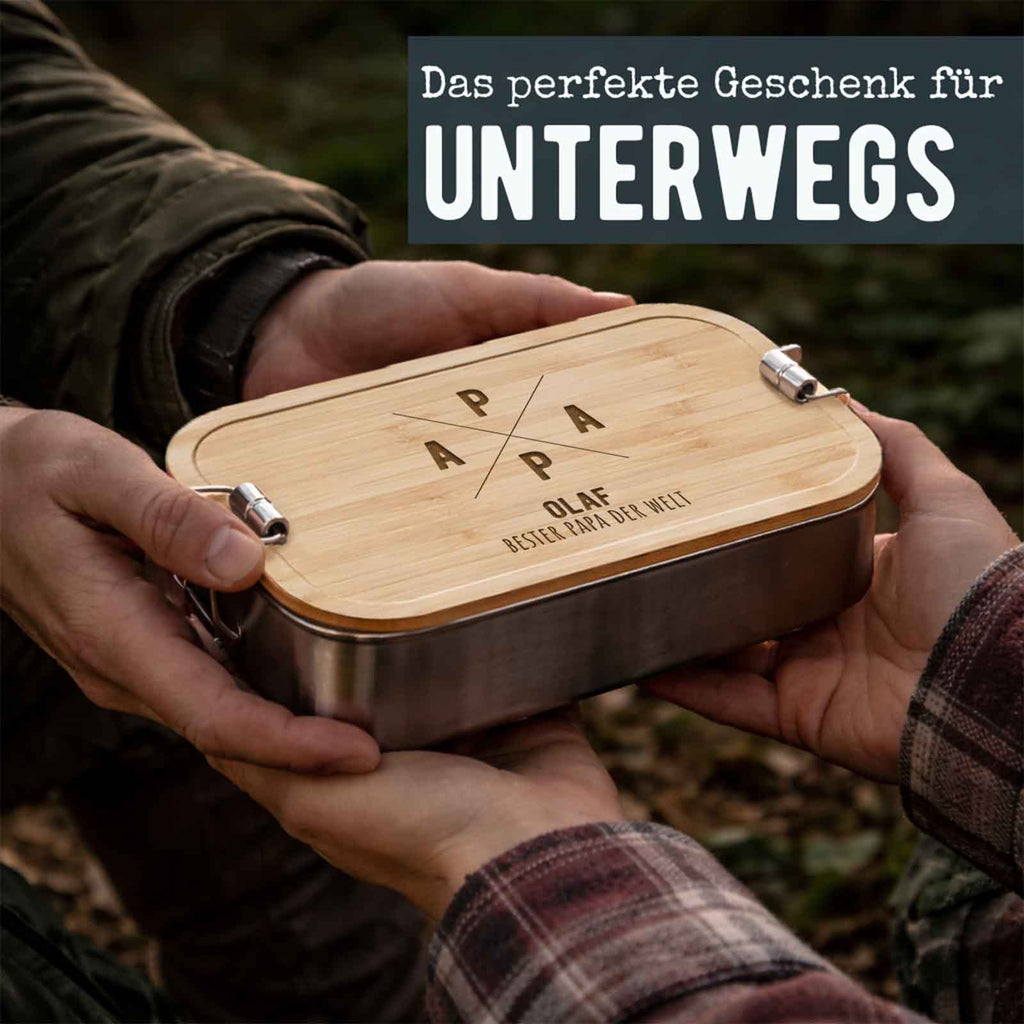 Lunchbox „Vater“ personalisiert Gravur