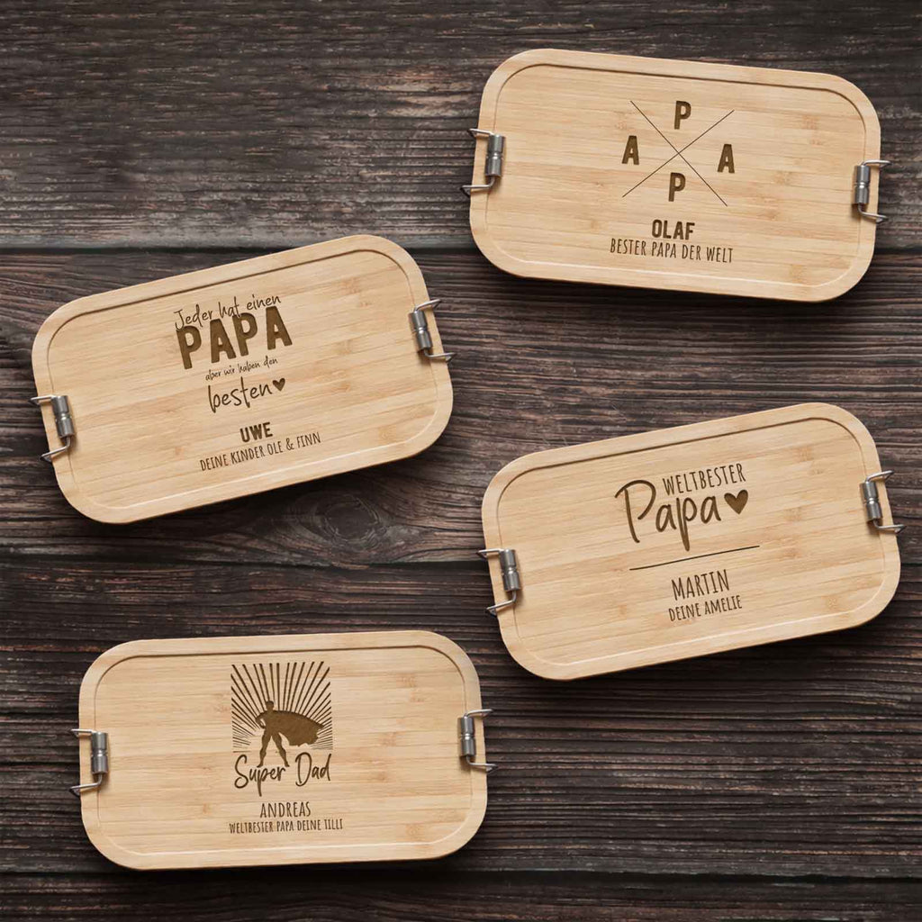 Lunchbox „Vater“ personalisiert Gravur