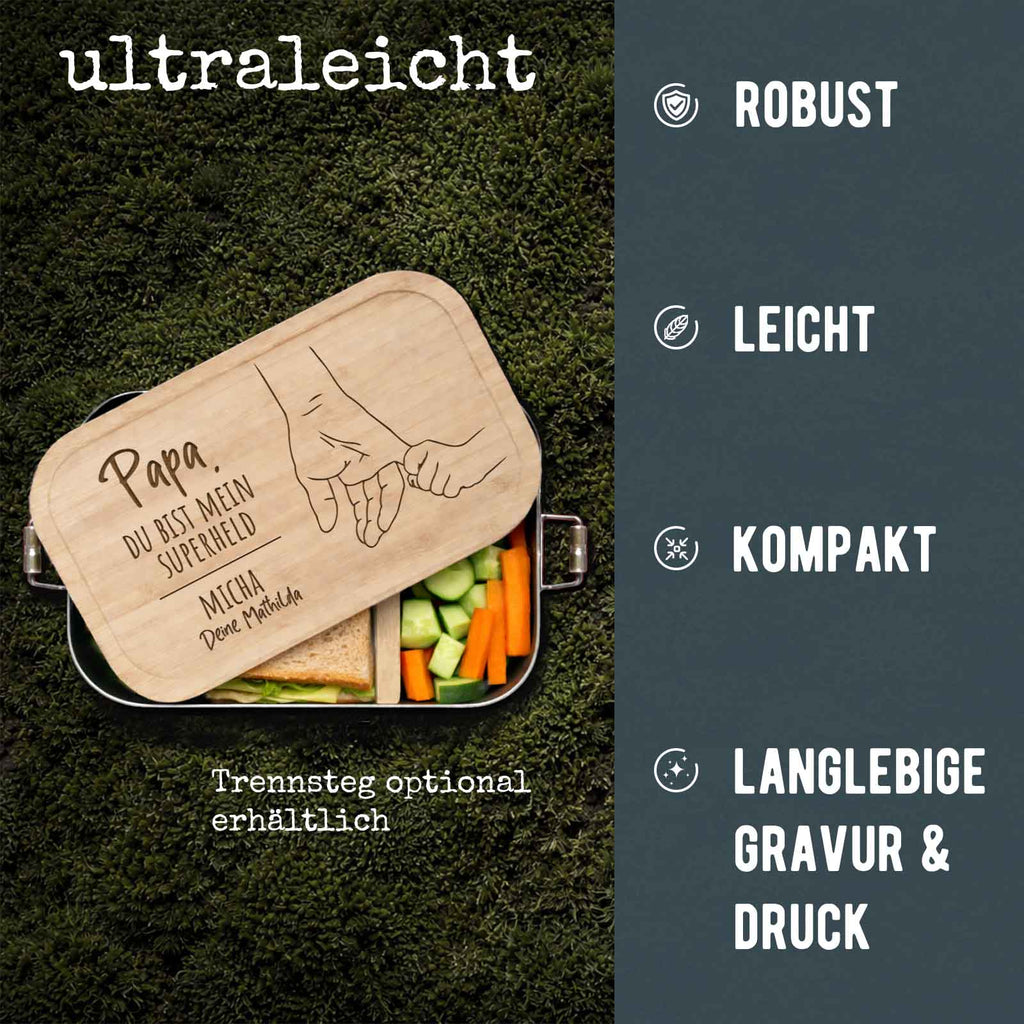 Lunchbox „Vater“ personalisiert Gravur