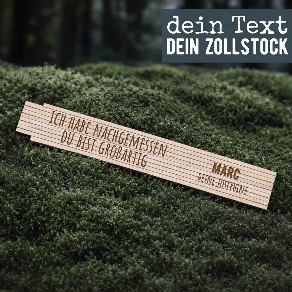 Zollstock „Vater“ personalisiert Gravur