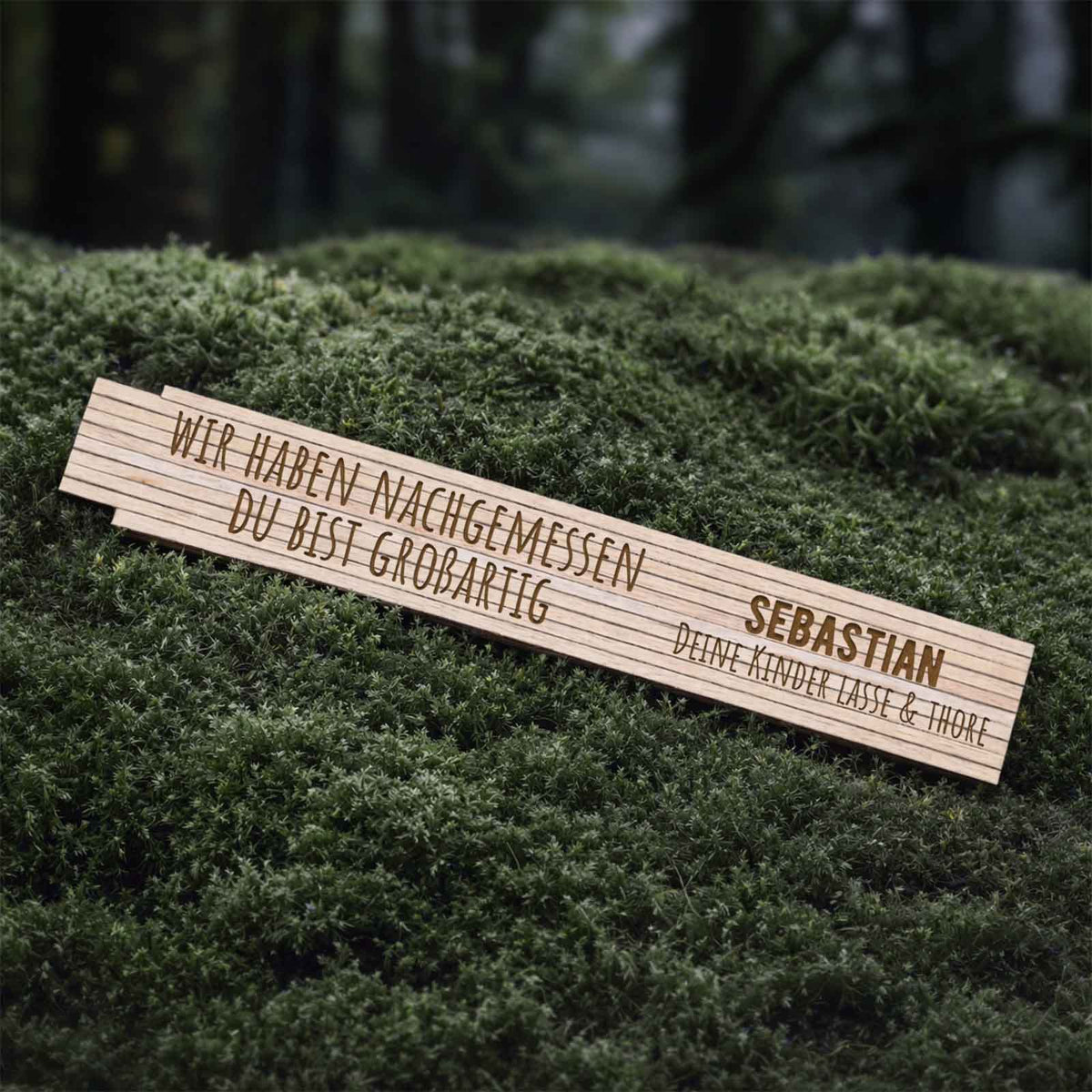 Zollstock „Vater“ personalisiert Gravur