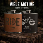 Flachmann „Mountainbike“ personalisiert Gravur