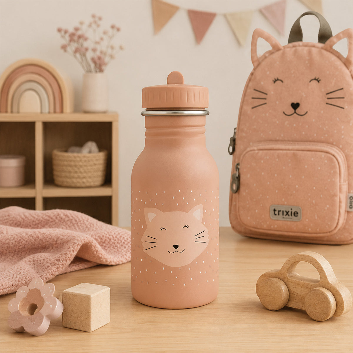 Trixie Trinkflasche personalisiert „Katze“