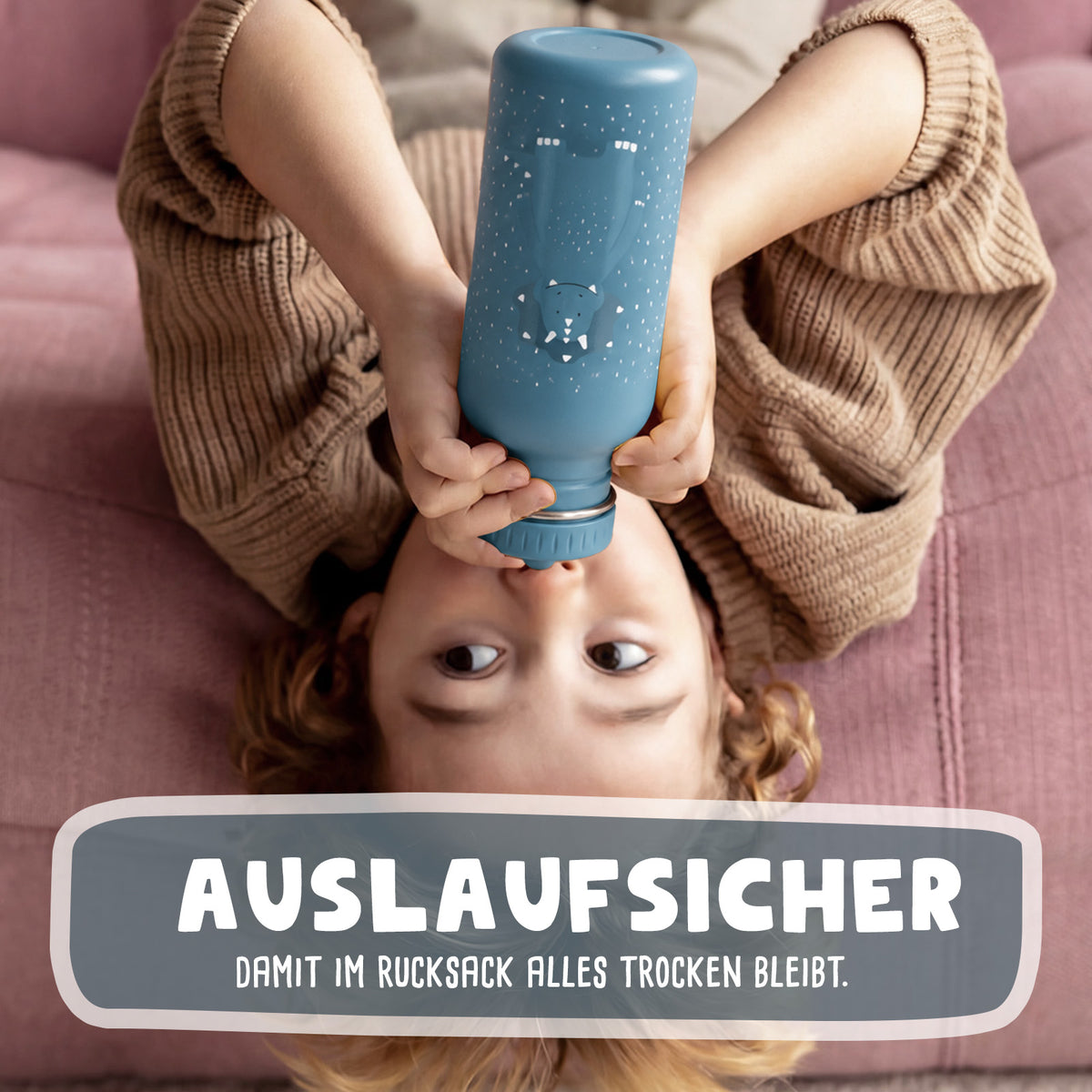 Trixie Trinkflasche personalisiert „Triceratops“