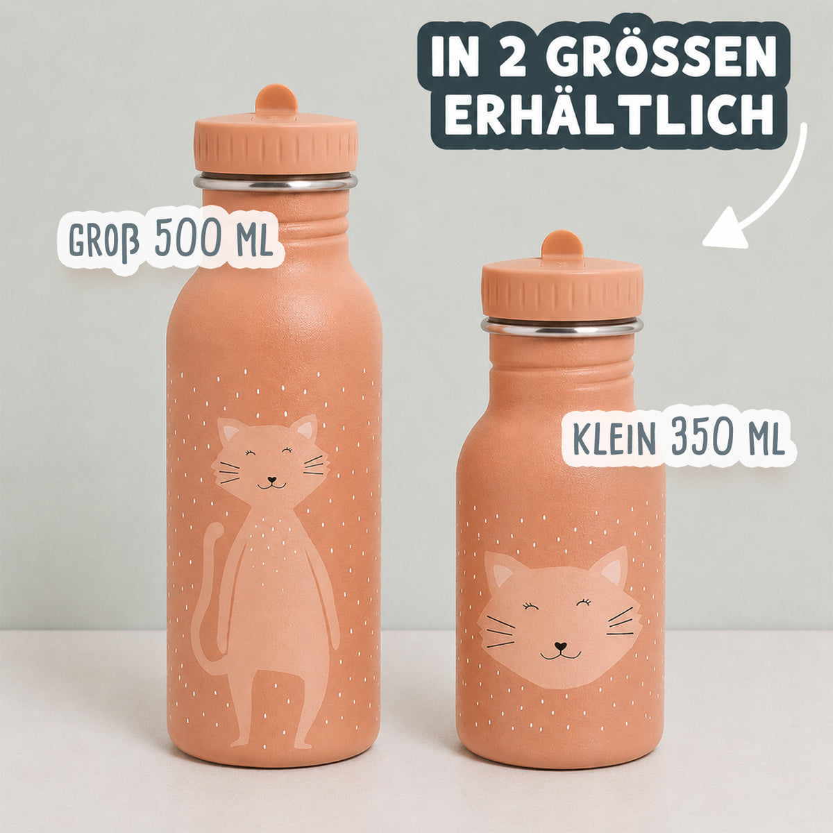 Trixie Trinkflasche personalisiert „Katze“