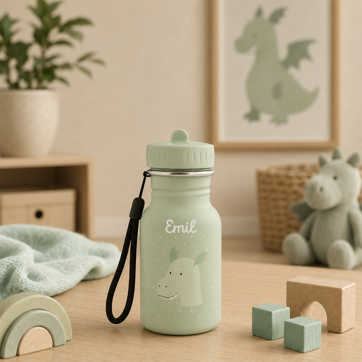 Trixie Trinkflasche personalisiert „Drache“