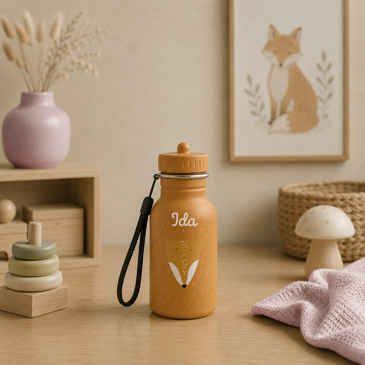 Trixie Trinkflasche personalisiert „Fuchs“