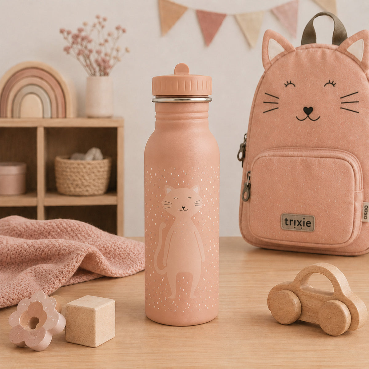 Trixie Trinkflasche personalisiert „Katze“