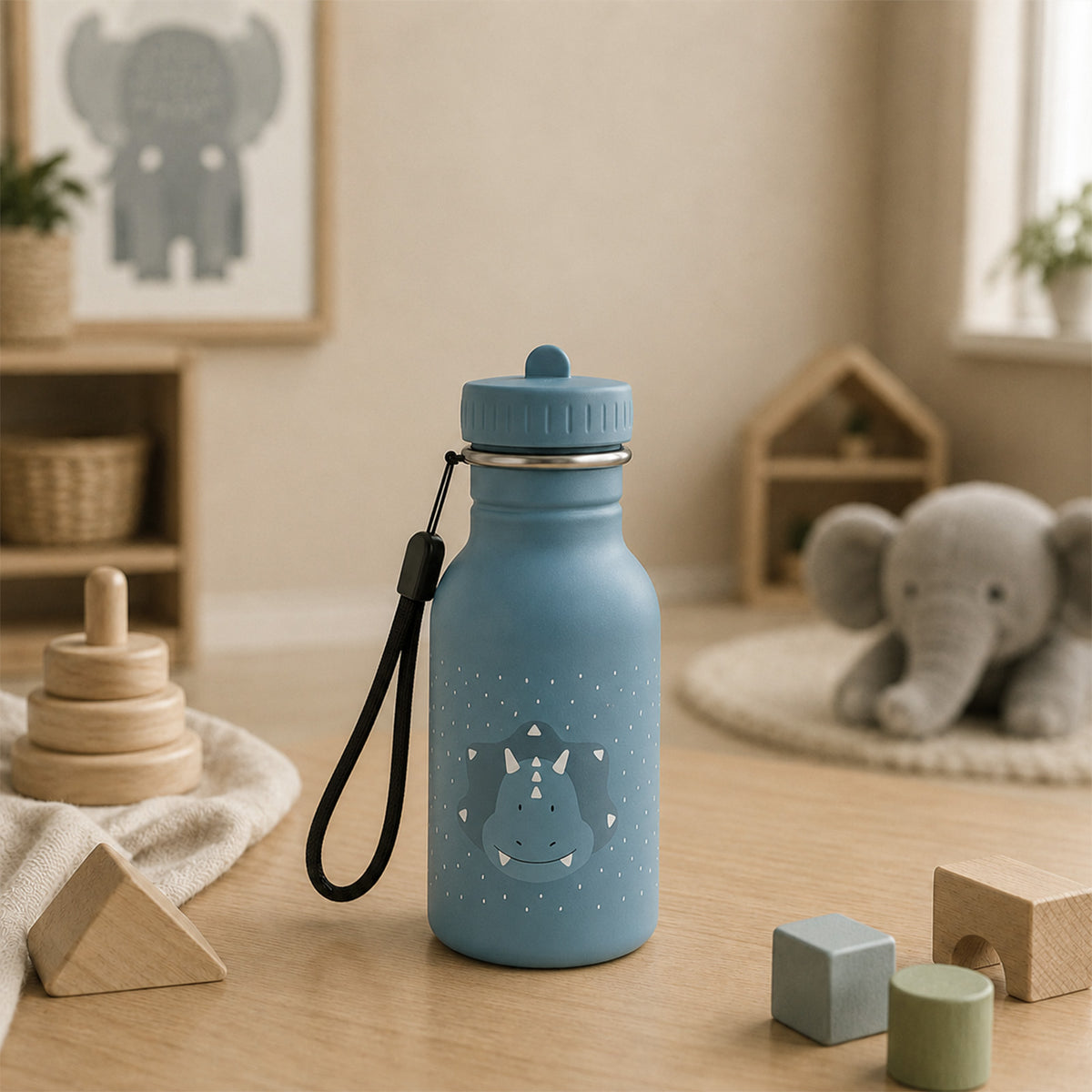 Trixie Trinkflasche personalisiert „Triceratops“