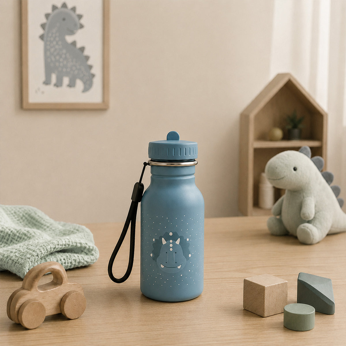 Trixie Trinkflasche personalisiert „Triceratops“