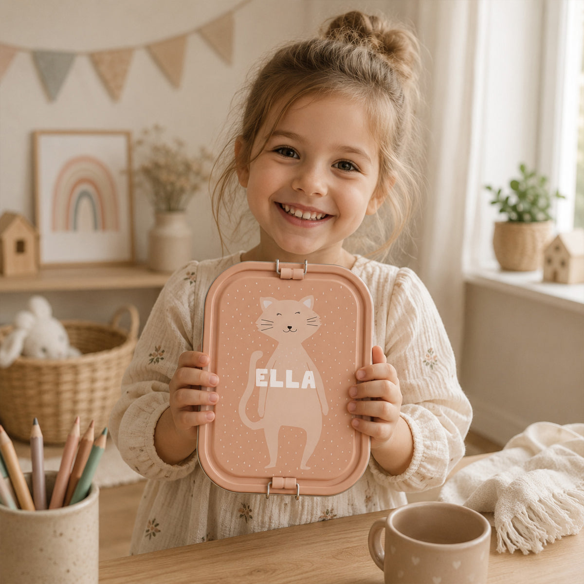 Trixie Brotdose personalisiert "Katze"