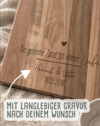 Schneidebrett „Für Dich“ personalisiert Gravur