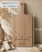 Schneidebrett „Schönster Weg“ personalisiert Gravur