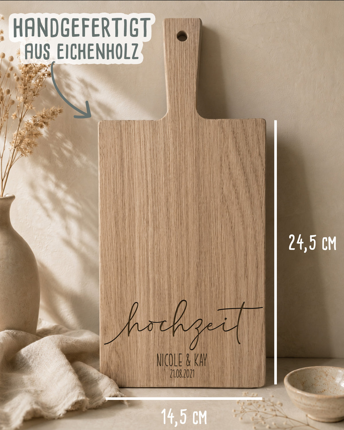 Schneidebrett „Für Dich“ personalisiert Gravur
