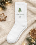 Weihnachtssocken „Ä Tännschen please“ personalisiert Sublimation