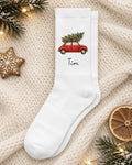 Weihnachtssocken „Weihnachtsauto“ personalisiert Sublimation