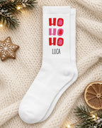 Weihnachtssocken „Ho Ho Ho“ personalisiert Sublimation