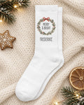 Weihnachtssocken „Merry & Bright“ personalisiert Sublimation
