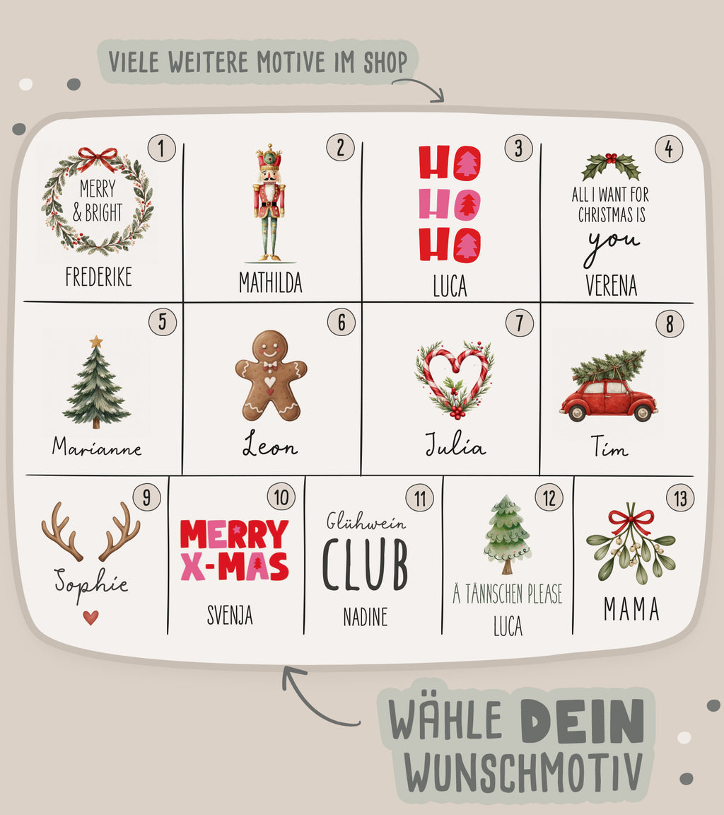 Weihnachtssocken „Nussknacker“ personalisiert Sublimation