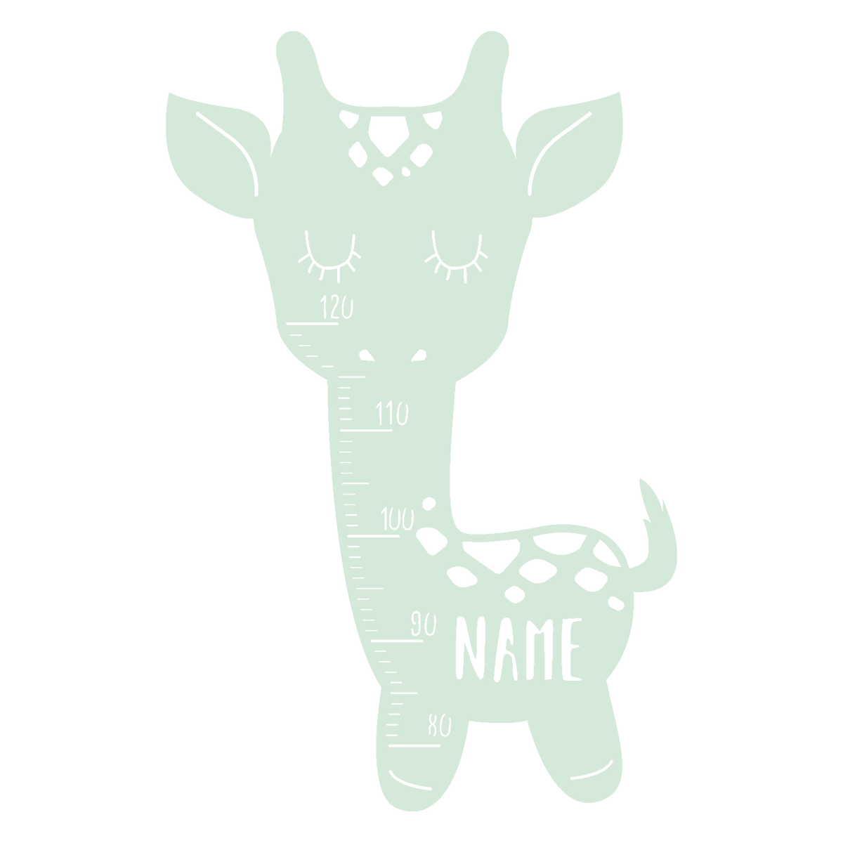 Messlatte für Kinder Giraffe